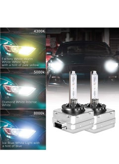 Excefore D3S D3R 6000K Xenon HID Replacement Bulb White Metal Stents Base 12V Car Headlight Lamps Head Lights 35W 1pair D3S D3R  - Image 2