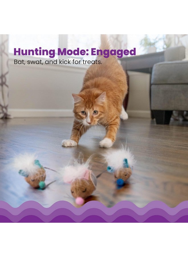 Catstages Mousin' Around Hide 'N Treat Cat Toy, 3 Pack Treat-Dispenser Toys, Multicolored - Image 3