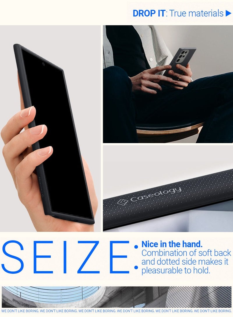 Caseology غطاء حماية نانو بوب لجهاز سامسونج جالكسي S24 ULTRA (2024) معتمد عسكري - سمسم أسود - Image 4