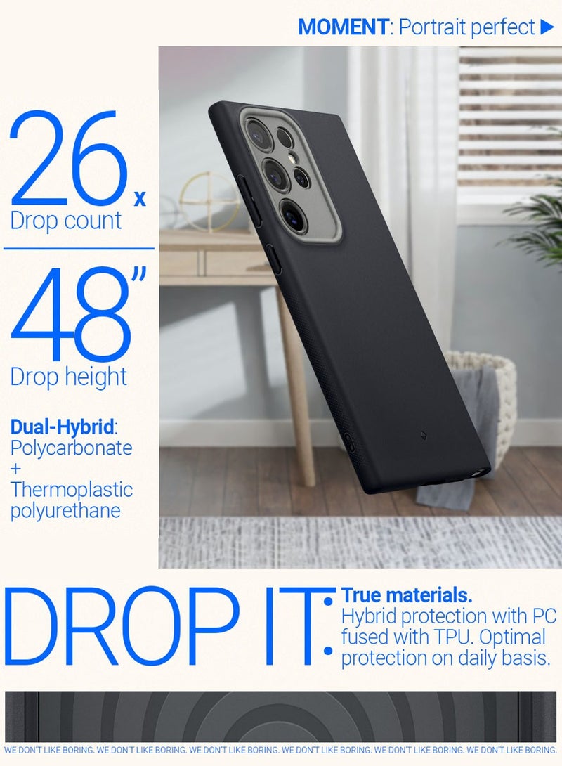 Caseology غطاء حماية نانو بوب لجهاز سامسونج جالكسي S24 ULTRA (2024) معتمد عسكري - سمسم أسود - Image 5