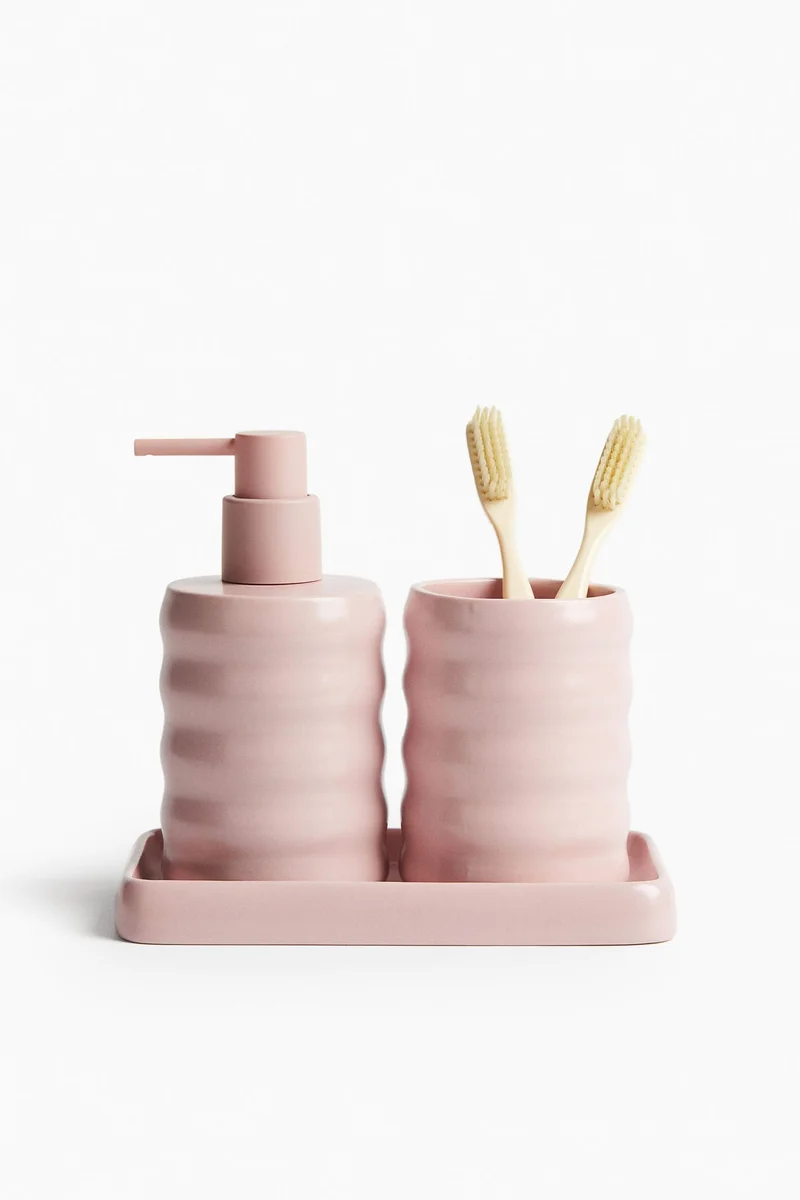 H&M Stoneware toothbrush mug