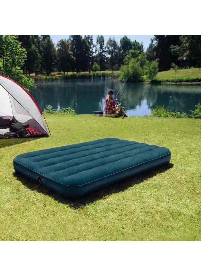 INTEX 64732 Inflatable Dream-Snarled Green Single Airbed – Flocked Mattress for Indoor & Outdoor Use, Comfortable Camping Air Bed, Easy Inflation, Durable, Lightweight, Ideal for Travel, Hiking, and Home Use - Image 2