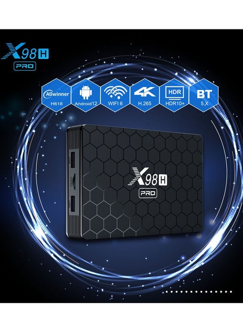 Android 12.0 TV Box, Wifi 2.4G&5.8G Bluetooth Receiver Media Player, HDR Usb 5.0 Bluetooth Set Top Box