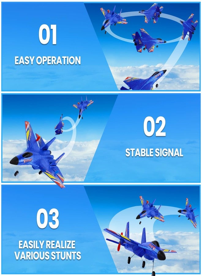 Beffkkip طائرة بيفكيب سو27 RC، طائرة تحكم عن بعد، طائرة مقاتلة رابتور RC فائقة التحمل بتردد 2.4 جيجاهرتز، لعبة طائرات للأطفال المبتدئين من الأولاد والبنات - Image 3
