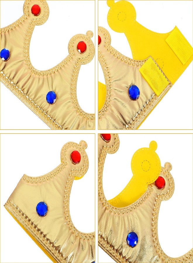 Bremorou Plastic King Crown Golden Royal King Plastic Crown for Birthday Parties Royal Prince Costume Regal Prince Crowns Accessory - Image 3