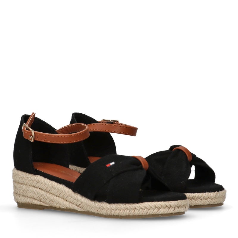 تومي هيلفيغر صنادل ويدج بحبال للأطفال - Image 2