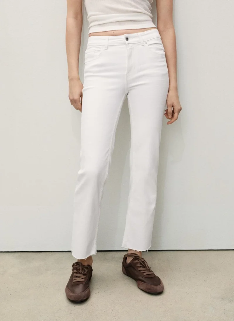 مانجو Sienna Flared Cropped Jeans