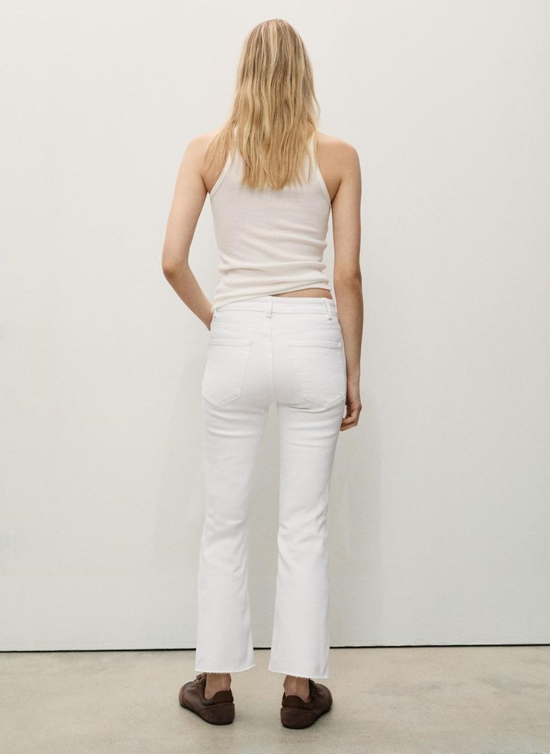 MANGO Sienna Flared Cropped Jeans  - Image 2