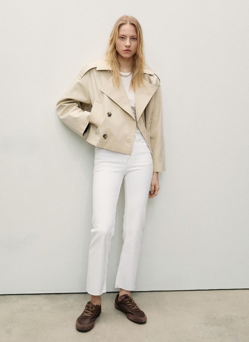 MANGO Sienna Flared Cropped Jeans  - Image 4