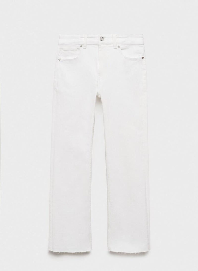 MANGO Sienna Flared Cropped Jeans  - Image 5