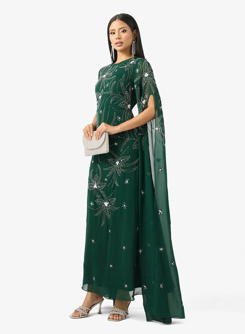 فروك اند فرل فستان ماكسي مرصع بالترتر - Image 4