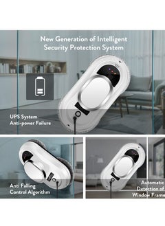 KASTWAVE Smart Window Cleaner Robot - 5600Pa Strong Suction, Remote Control - Cleans Windows, Tiles, Glass Doors  - Image 4