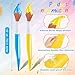 VercanMonth 2 Pcs 433 Inch Inflatable Paintbrush Balloons Art Painting Party Decorations Large Blow up Paint Splatter Party Easter Decor Prop Kit for Birthday DecorBlue Yellow - Image 4
