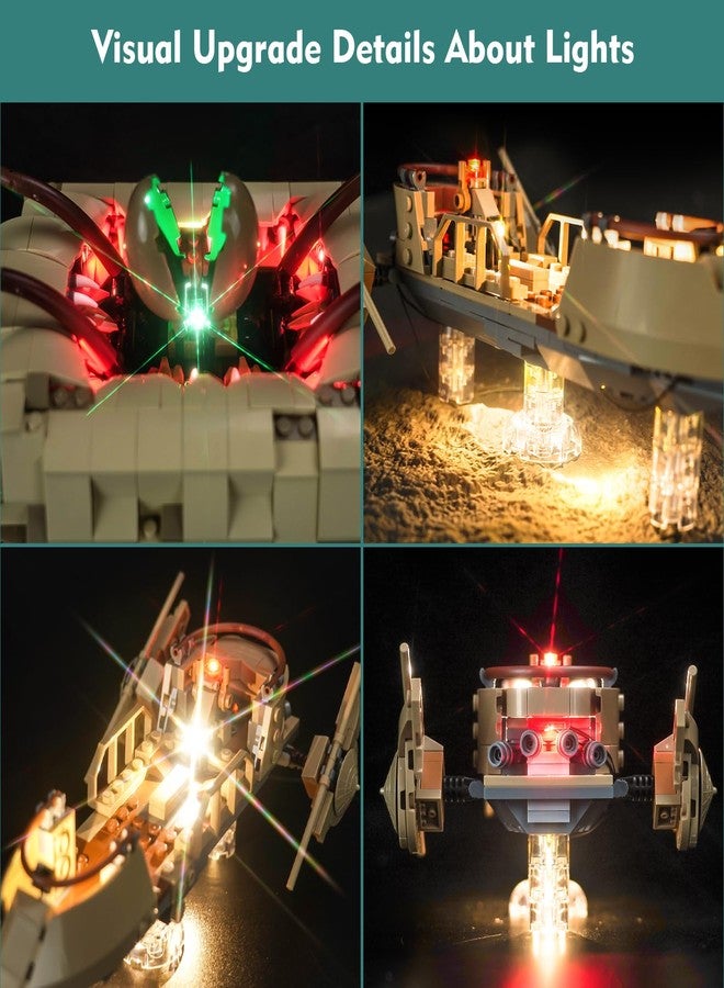 LocoLee Light Kit Compatible with Lego Desert Skiff & Sarlacc Pit - No Models Only Light, Creative Lighting Set Accessories Compatible with Lego 75396 - Image 4