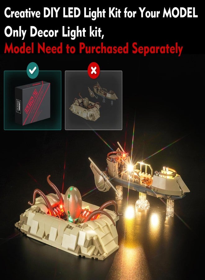 LocoLee Light Kit Compatible with Lego Desert Skiff & Sarlacc Pit - No Models Only Light, Creative Lighting Set Accessories Compatible with Lego 75396 - Image 2