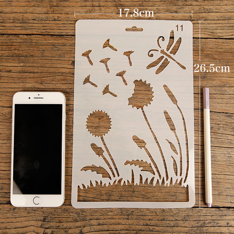 Theme Lace Ruler Diy Po Album Material Painting Cut Out Pet Template Handbook Accessories Decorative Tools - Image 4