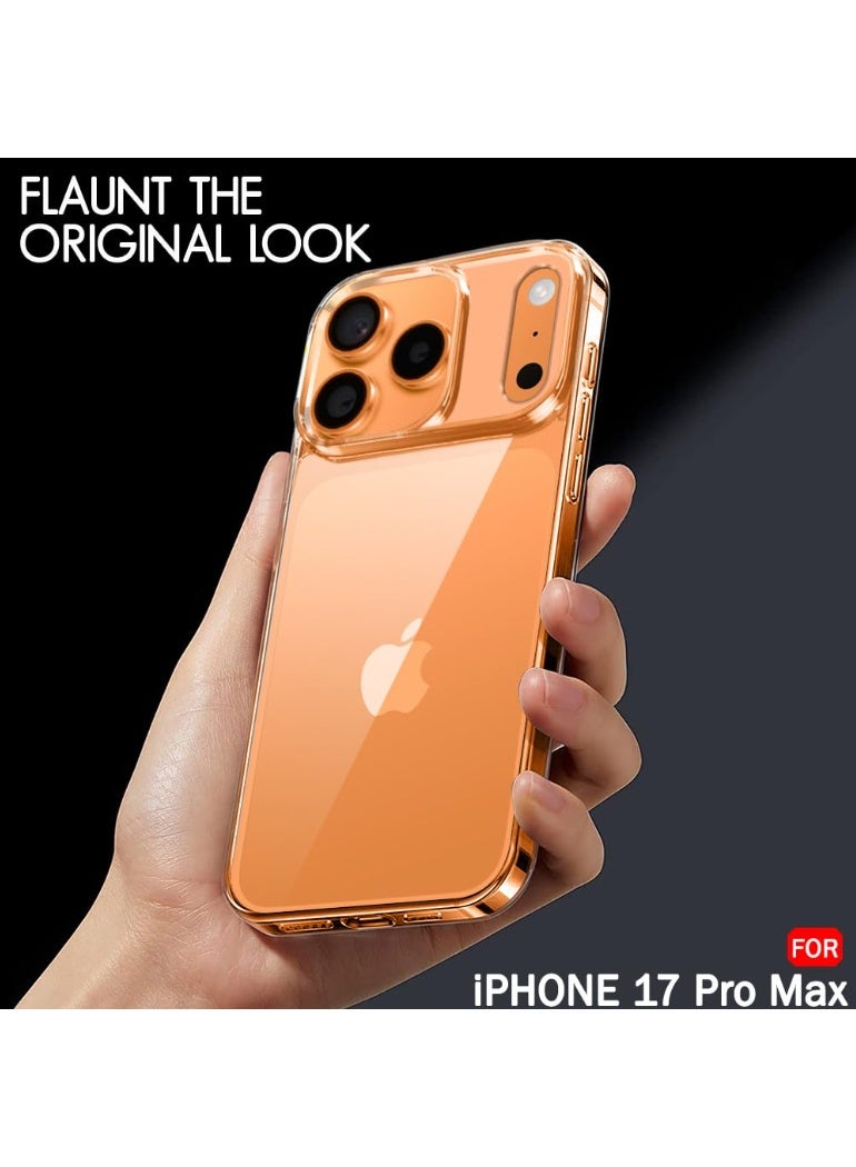 Line Ultra-Hybrid Crystal Clear Back Case Cover for iPhone 17 Pro Max | Shockproof Design | Camera Protection Bump | Hard Clear Back | Bumper Cover Case for iPhone 17 Pro Max (PC & TPU, Transparent) - Image 5