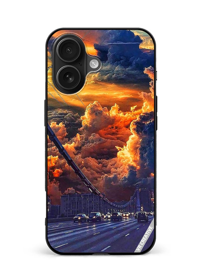 VR CREATIVE Protective Case Cover For Apple iPhone 16 Plus Nature Scenery Design Multicolour