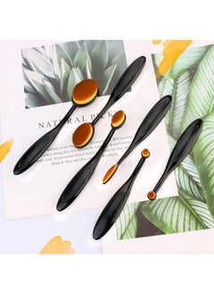 UNIMEIX UNIMEIX 6 Pack Blending Brush for Card Making Crafting Ink Blender Brushes Set Tool Paper Background Brush Drawing (Brown)  - Image 3