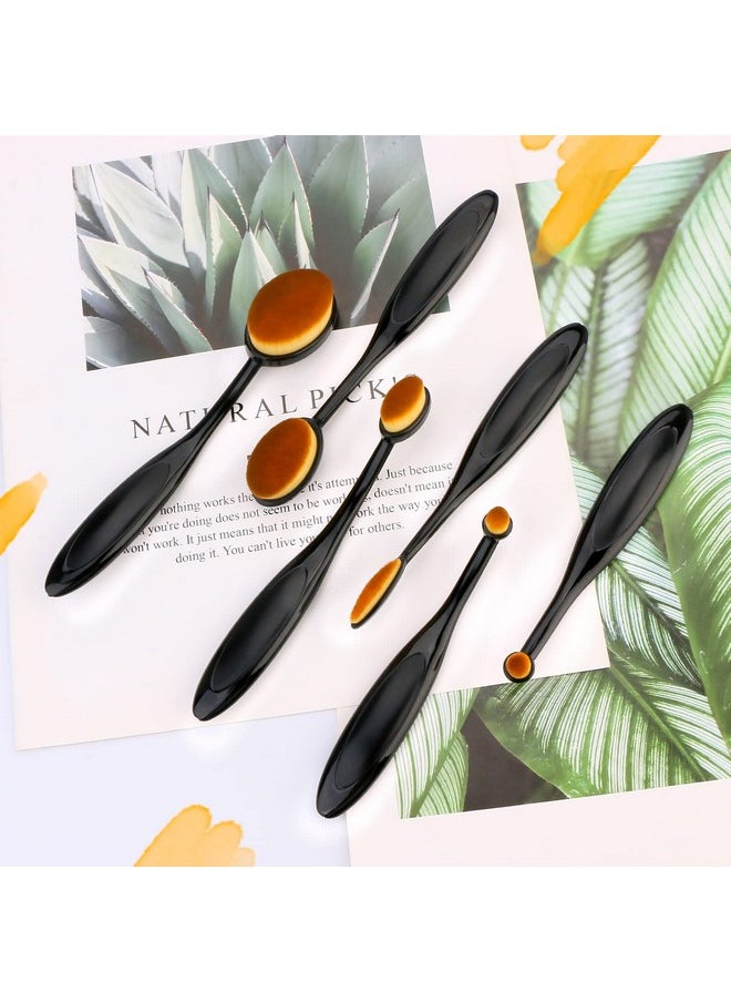 UNIMEIX UNIMEIX 6 Pack Blending Brush for Card Making Crafting Ink Blender Brushes Set Tool Paper Background Brush Drawing (Brown)  - Image 3
