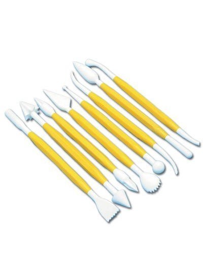BAKING SET Baking Set 8 in 1 Decorating Carving Bone Tools CakeFondant Decoration Random Colour  - Image 3
