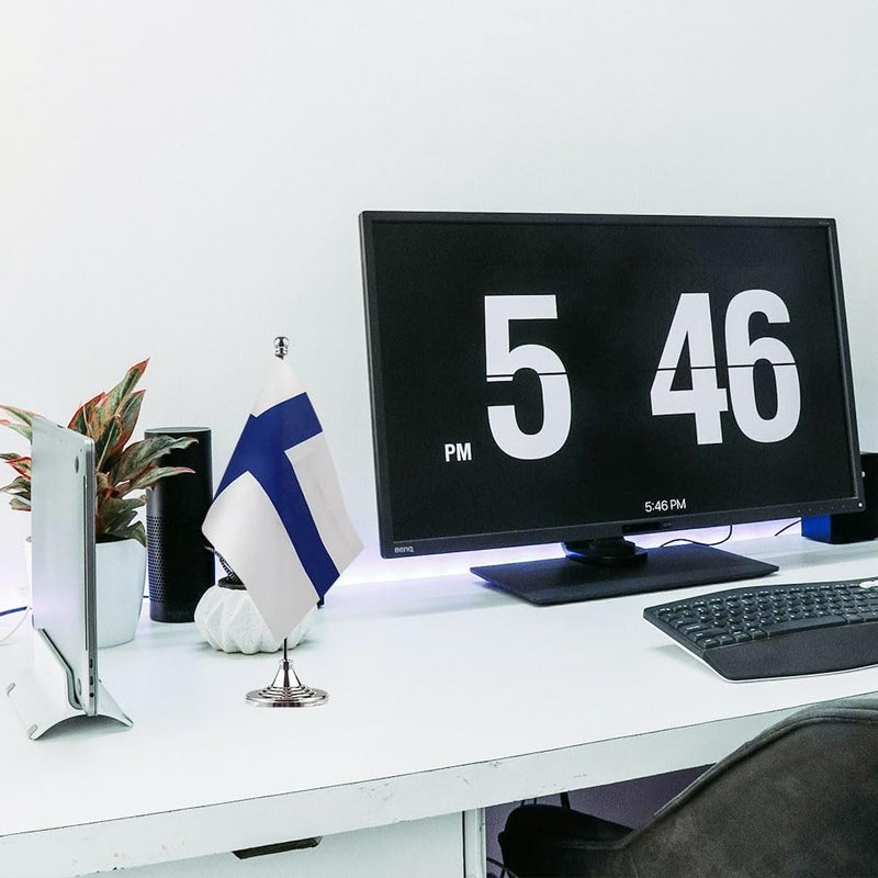 mflagperft Finland Flag Finnish Flags, Small Mini Finnish Desk Flag, Used for Table Office Classroom Home Patriotic Events Decorations - Image 5