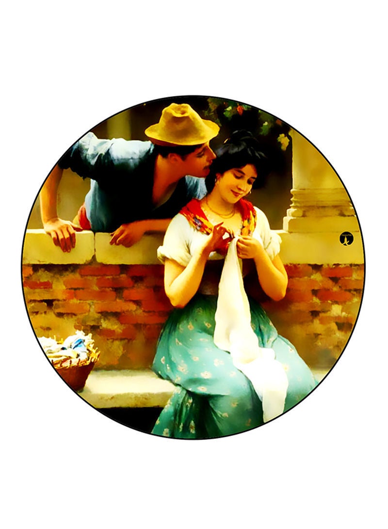 RKN Vintage Art Printed Fridge Magnet  Multicolour - Image 1