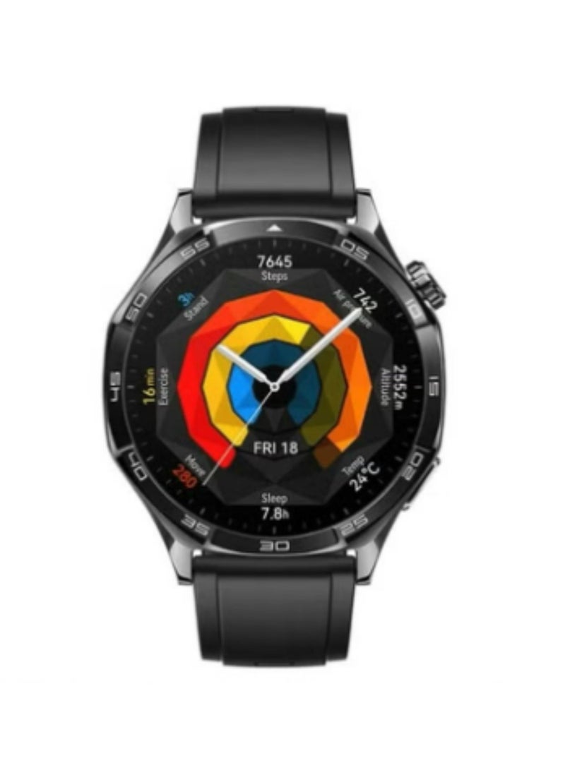 هينو تيكو ساعة ذكية RW-64 GT5 Max بشاشة AMOLED كبيرة، ومساعد صوتي، و3 أحزمة - ساعة ذكية أنيقة وعملية للرجال - لون أسود - Image 3