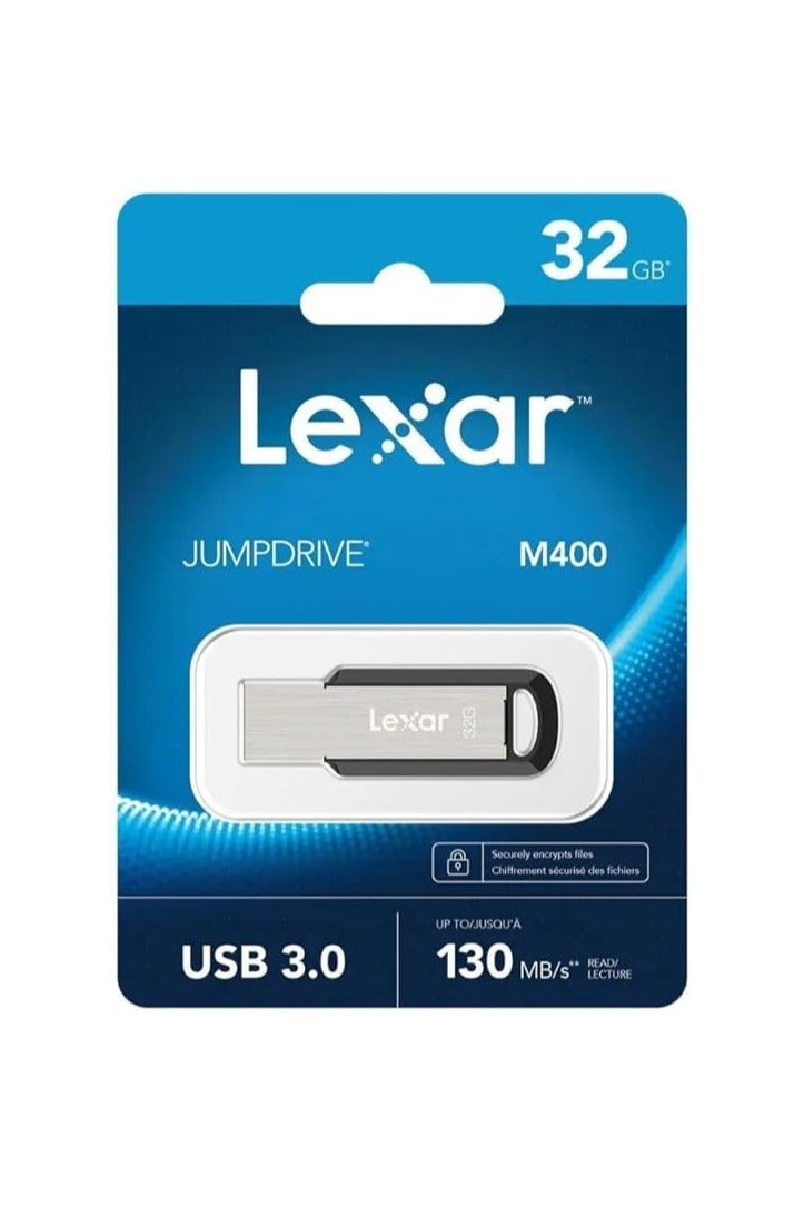 Lexar JumpDrive M400 32GB USB 3.0 Flash Drive – High-Speed Performance up to 130MB/s - Image 1