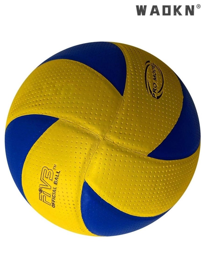 دبليو أيه أو كي أن الكرة الطائرة ذات الملمس الناعم - الحجم الرسمي 5 للداخلية / الخارجية / صالة الألعاب الرياضية / الشاطئ ، آلة مقاومة للانفجار مخيط الكرة الطائرة الناعمة ، كرة التدريب الرياضي ، الكرة الطائرة الممتازة - Image 1