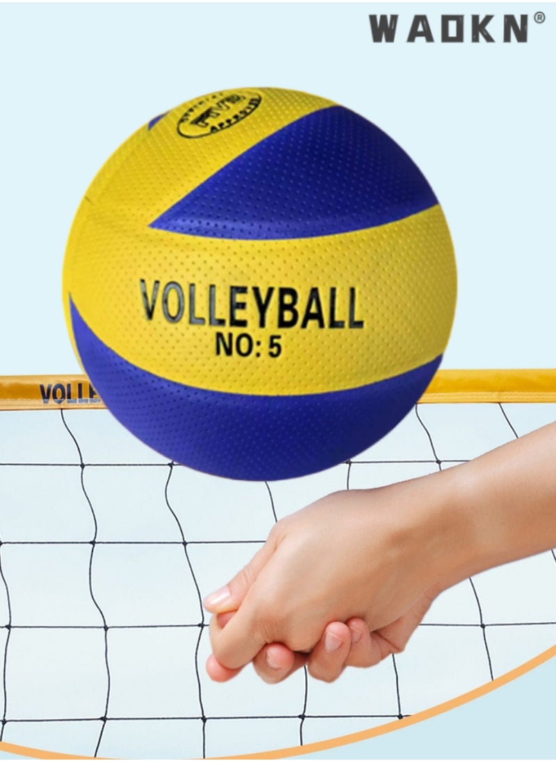 WAOKN Soft Touch Volleyball - Official Size 5 for Indoor/Outdoor/Gym/Beach Games,Explosion Proof Machine Sewn Soft Volleyball,Sports Training Game Play Ball,Premium Soft Volleyball  - Image 2