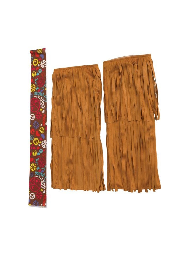 Fun World Girl's Peace & Love Hippie Child Costume, Small - Image 5