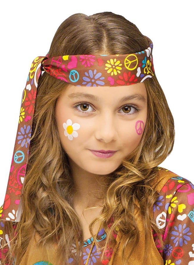Fun World Girl's Peace & Love Hippie Child Costume, Small - Image 4