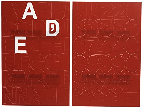 Headline Sign 31213 Stick-On Vinyl Letters and Numbers, Red, 2-Inch, Made in USA - Image 2