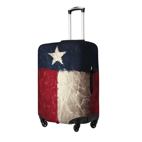 Worltoldb Texas Flag Travel Luggage Cover Polyester Suitcase Protector Washable Baggage Covers Fits 1821 Inch - Image 3
