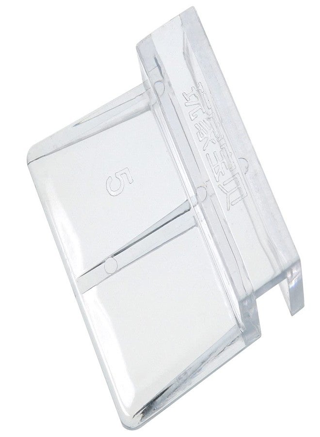 MEETOOT مجموعة MEETOOT من 4 قطع من حوامل أحواض السمك الأكريليكية - أدوات دعم أحواض السمك 5 مم، حامل مشبك غطاء زجاجي شفاف - Image 2