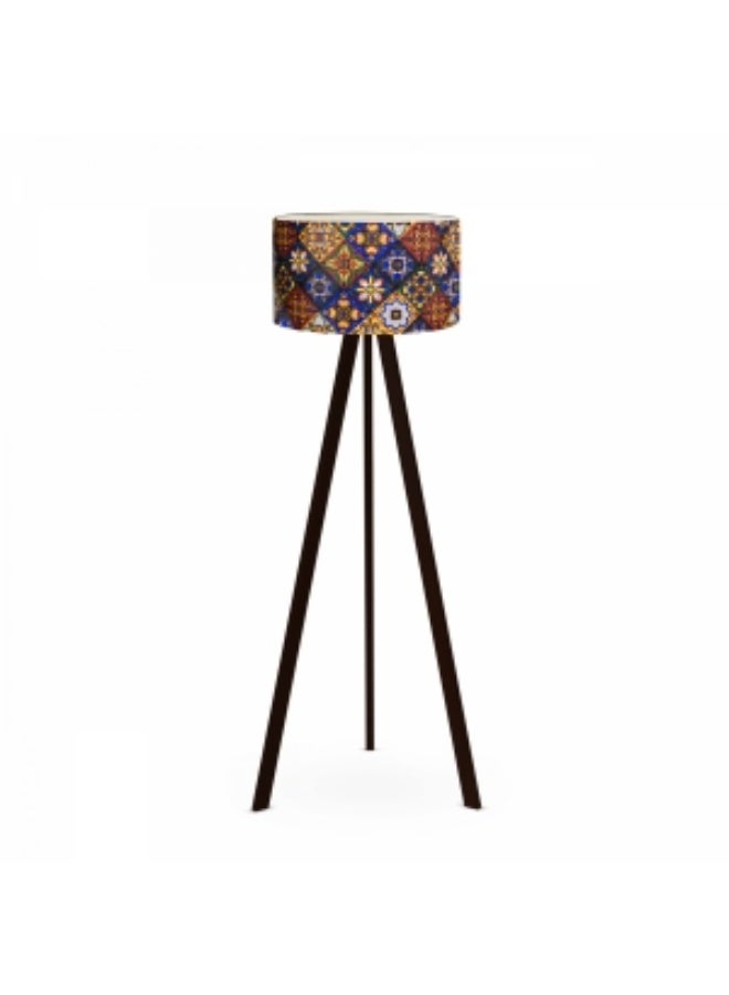 مصباح أرضي ثلاثي الأرجل بنقشة بوهيمية | قاعدة E27 | ارتفاع 140 سم | مصباح ديكوري للمنزل والمكتب - Image 2