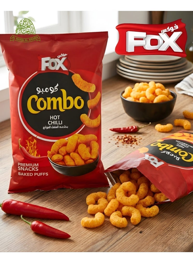 Fox Combo Hot Chilli Baked Puffs Chips 62g - Image 3