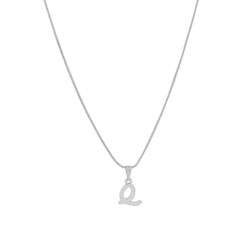 Estele Initial Letters Rhodium Plated Pendants/Charms for Girls & Womens - Image 3