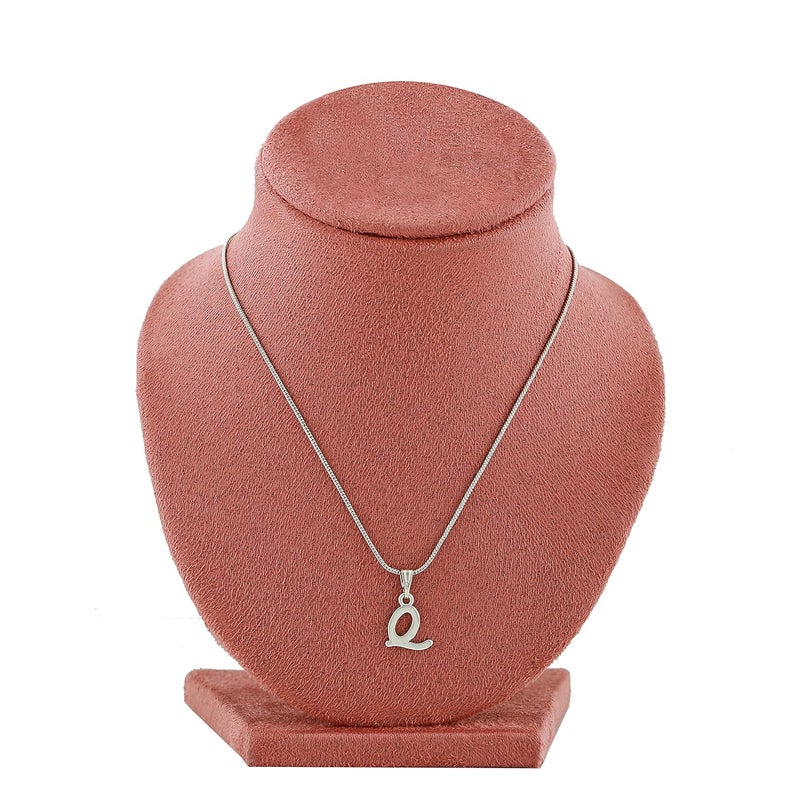 Estele Initial Letters Rhodium Plated Pendants/Charms for Girls & Womens - Image 5