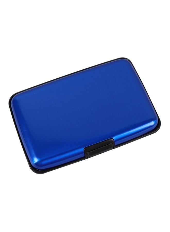 Aluminum Card Holder Blue 11cmx7.2cm Color Blue 11cmx7.2cm - Image 2