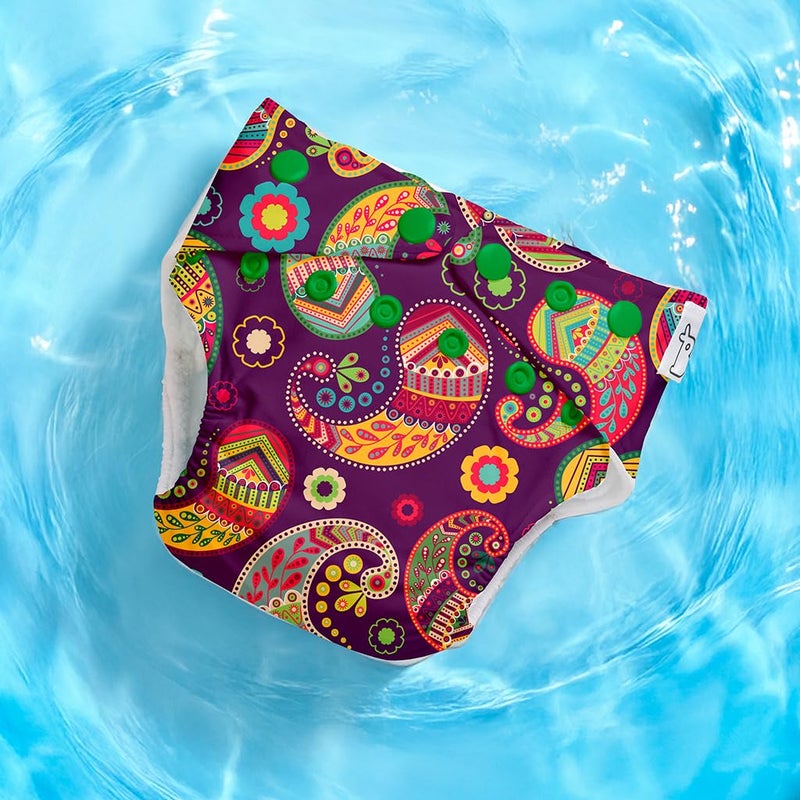 SuperBottoms Swimming Diapers for Babies & Toddlers - Reusable & Adjustable Swim Diapers - Washable Cloth Diapers - Skin Friendly Fabric - Easy to Clean - Fits 3M - 3Y | Pack of 2 - Image 5