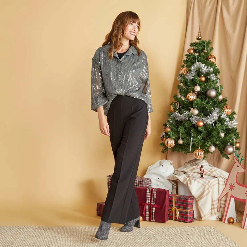 كيابي بوت للكاحل لامع أبيض