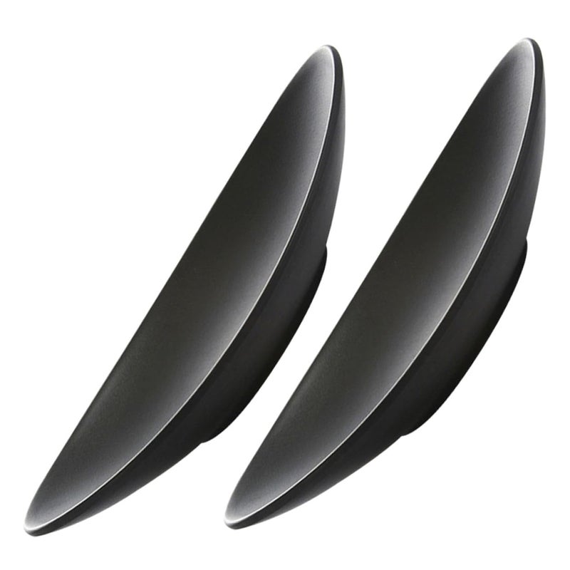 Black Melamine Sushi Plates Set Of 2 Small Serving Trays For Snacks Dessert Salad - Image 2
