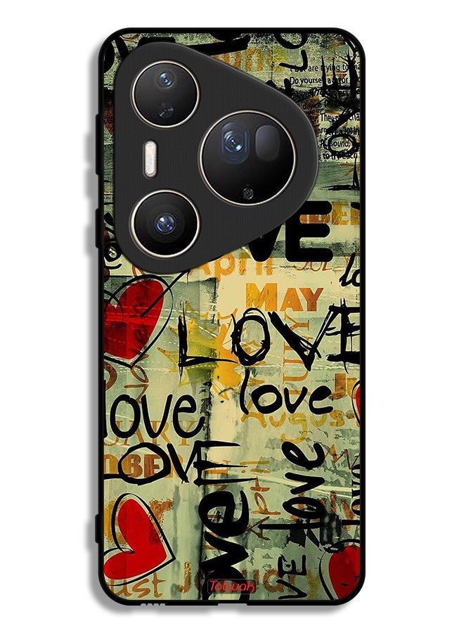 Tolwak Huawei Pura 80 Ultra Protective Case Cover Love Tags - Image 1