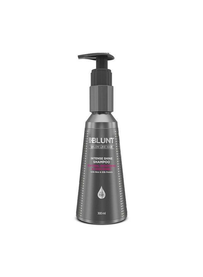 BBLUNT Intense Shine Shampoo With Rice & Silk Protein For 23X* Shinier Hair - 300 Ml - Image 1