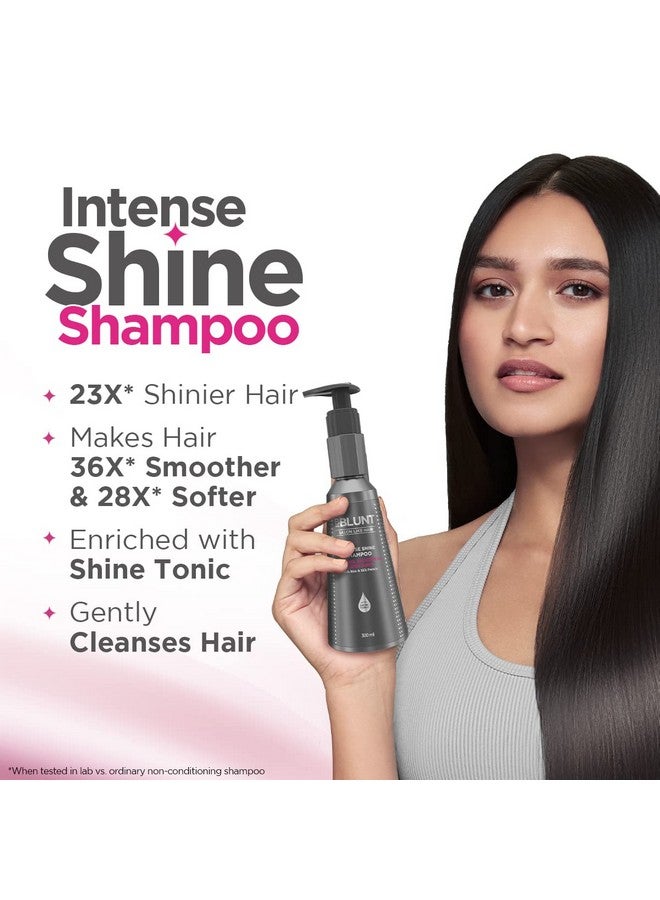 BBLUNT Intense Shine Shampoo With Rice & Silk Protein For 23X* Shinier Hair - 300 Ml - Image 3