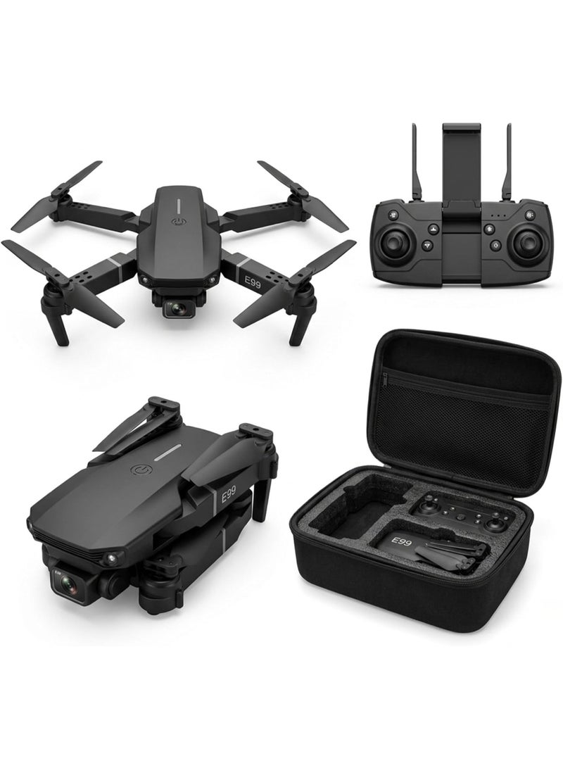 E99 PRO Foldable Drone with Dual 4K HD Camera, Obstacle Avoidance & FPV Live Video — Quadcopter for Adults & Teens - Image 1