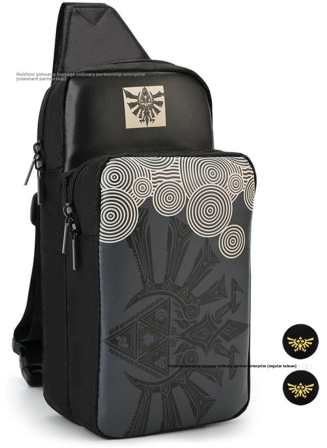 Generic - Nintendo Switch Oled Storage Bag Zelda Kingdom Tears Shoulder Bag Shoulder Bag Children Chest Bag-型号:款式1 - Image 1