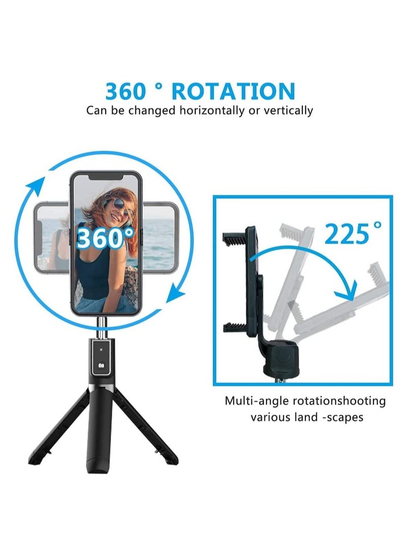Selfie Stick, 3 in 1 Extendable Selfie Stick Tripod with Detachable Bluetooth Wireless Remote Phone Holder for iPhone 12/Xs/iPhone 8/iPhone 11/11pro, Galaxy S10/S9 Plus/S8/Note8 - Image 2